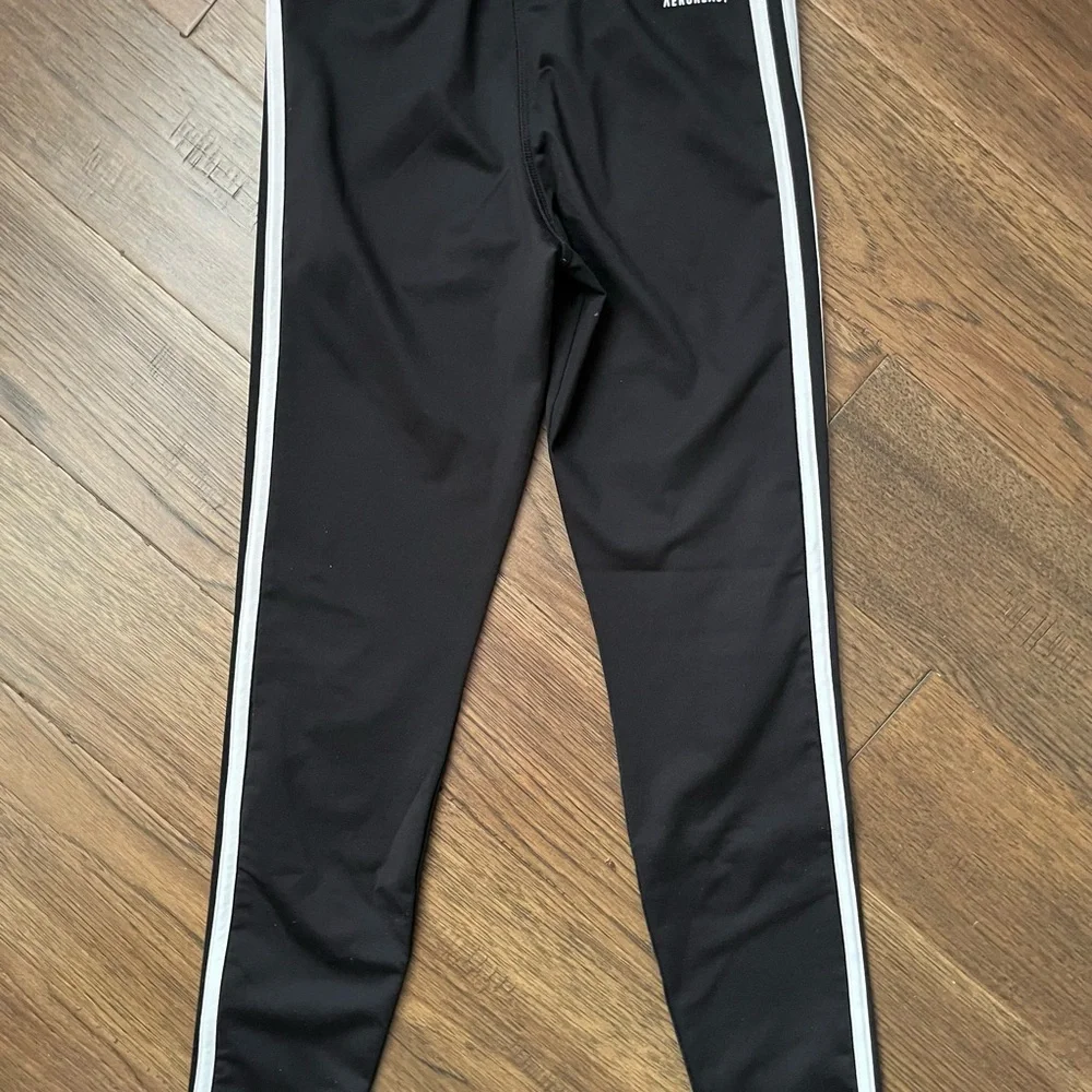 Adidas Youth 3-Stripe Aeroready Training Leggings  - Size M (11-12Y) - Picture 3 of 8